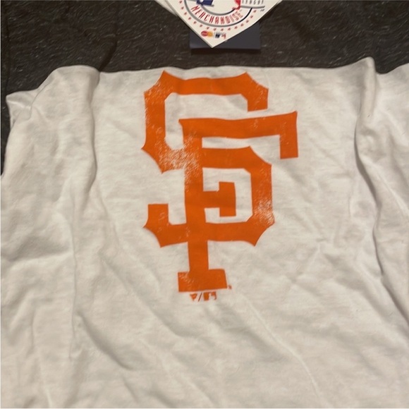 Genuine Merchandise women’s Long Sleeve Tee - Black, White, and Orange - Picture 2 of 8